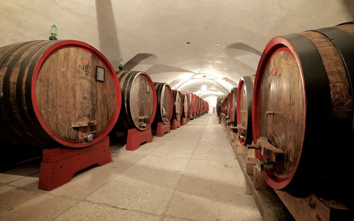 The 16th-century wine cellar at the Arbizzano di Negrar Estate in Valpolicella Classica