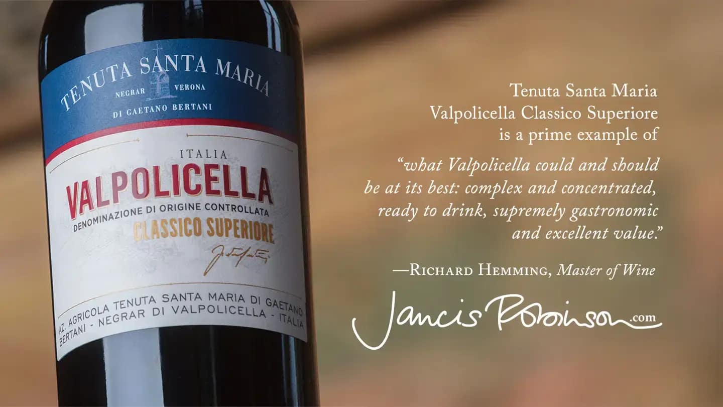 Our Valpolicella Classico Superiore wins over Jancis Robinson