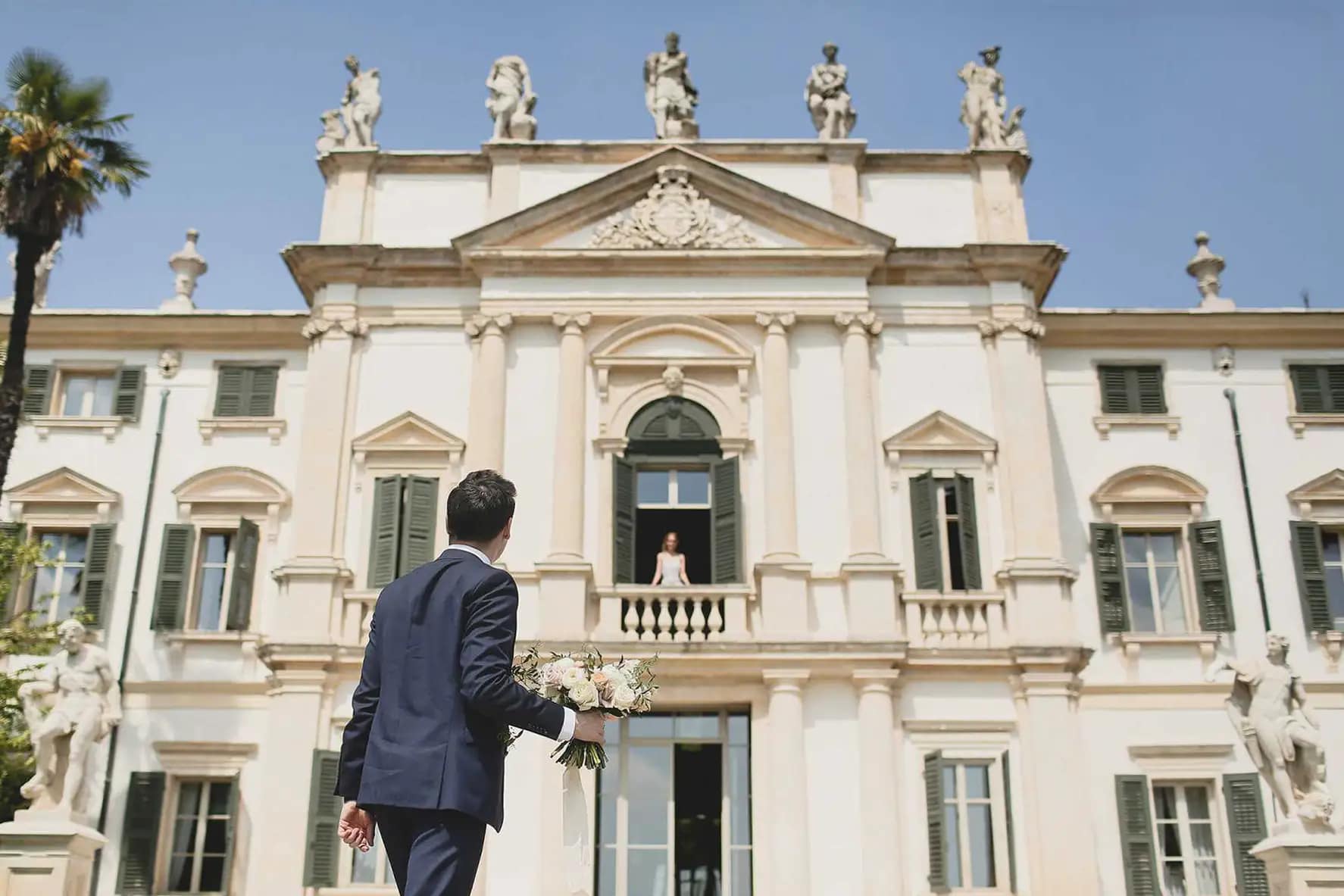 Architettura, statue e scenografia settecentesca Tenuta Santa Maria 1735 - Verona, Italia - Matrimoni