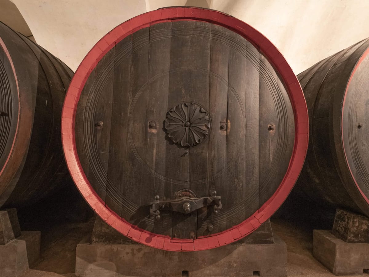Historic Valpolicella barrel room Historic Valpolicella barrel room - Tenuta Santa Maria