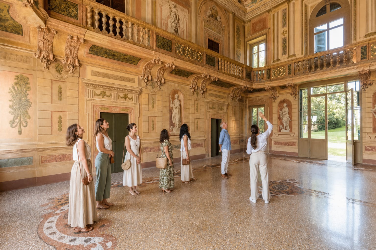 Salone delle Muse Tenuta Santa Maria 1735 - Verona - Italy - Tours and Tastings at the historic neoclassical villa